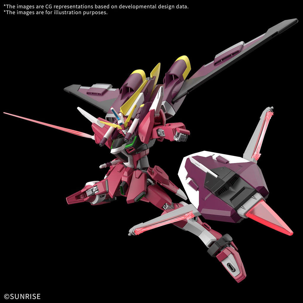 HG 1/144 Infinite Justice Gundam & Booster Unit (Tentative) Freedom Zero Ver. fight mode