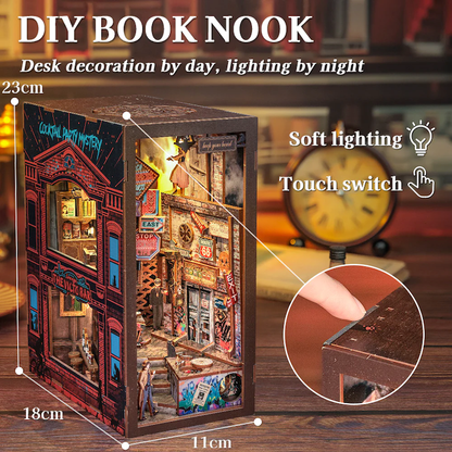 BOOK NOOK KIT - DIY - Le Long Adieu - 238pc + Eclairage LED - Image 4