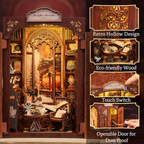 BOOK NOOK KIT - DIY - Librairie des Mémoires - 127pc + Eclairage LED - Image 3