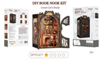BOOK NOOK KIT - DIY - Le Cabinet du Comte Cat - 108pc + Eclairage LED - Image 2