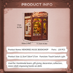 BOOK NOOK KIT - DIY - Libraire Musicale Memories - 136pc + Eclairage LED - Image 6