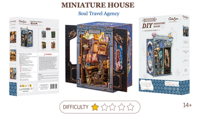 MINIATURE HOUSE - DIY - Agence de Voyages de l'Âme - 97pc + Eclairage LED - Image 2