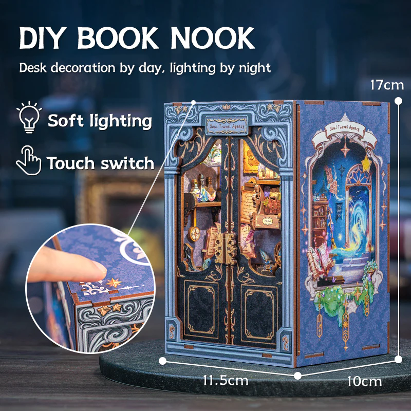 MINIATURE HOUSE - DIY - Agence de Voyages de l'Âme - 97pc + Eclairage LED - Image 3