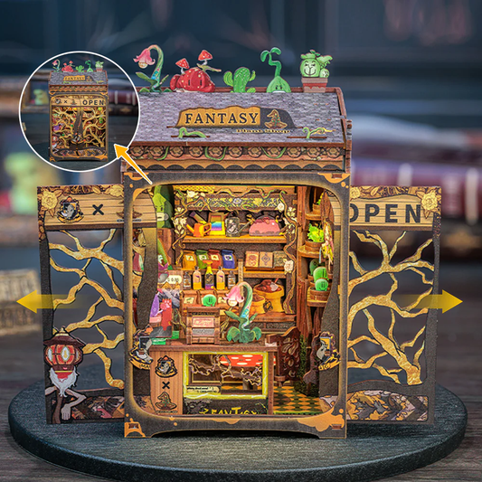 MINIATURE HOUSE - DIY - Magasin de Plantes Féériques - 146pc + Eclairage LED - Image 1