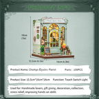 MINIATURE HOUSE - DIY - Fleuriste Champs-Elysées - 199pc + Eclairage LED - Image 6
