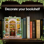 MINIATURE HOUSE - DIY - Librairie Vie Verte - 196pc + Eclairage LED - Image 5