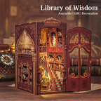 BOOK NOOK KIT - DIY - Librairie de la Sagesse - 281pc + Eclairage LED - Image 1