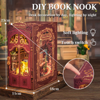 BOOK NOOK KIT - DIY - Librairie de la Sagesse - 281pc + Eclairage LED - Image 4
