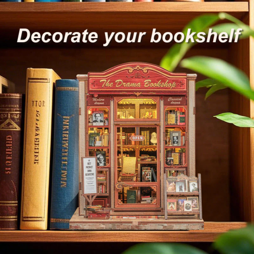 MINIATURE HOUSE - DIY - La Librairie Drama - 253pc + Eclairage LED - Image 3