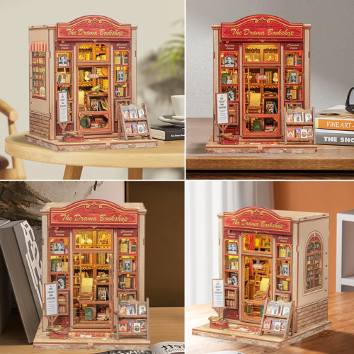 MINIATURE HOUSE - DIY - La Librairie Drama - 253pc + Eclairage LED - Image 5