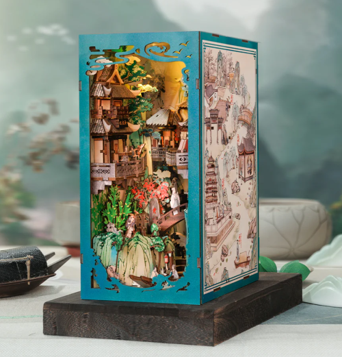 BOOK NOOK KIT - DIY - La Vie de Su Dongpo - 280pc + Eclairage LED - Image 1