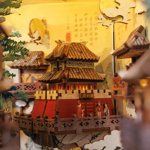 BOOK NOOK KIT - DIY - La Vie de Su Dongpo - 280pc + Eclairage LED - Image 4