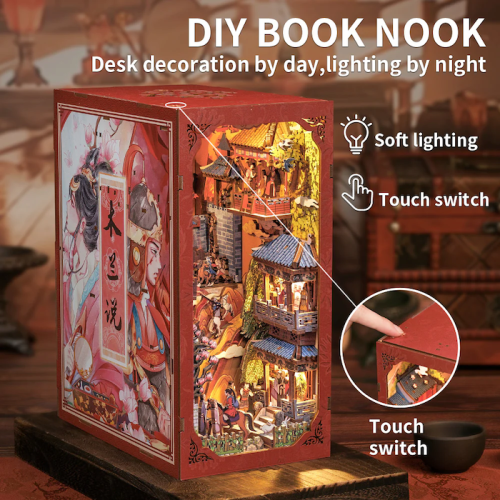 BOOK NOOK KIT - DIY - La Légende de Mulan - 298pc + Eclairage LED - Image 4