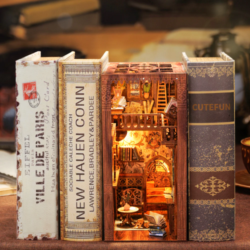 BOOK NOOK KIT - DIY - The Eternal Bookstore - 172pc + LED Lighting