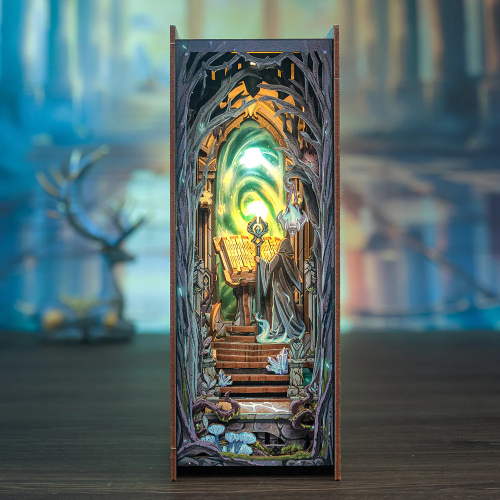 BOOK NOOK KIT - DIY - La Porte des Merveilles - 107pc + Eclairage LED - Image 1