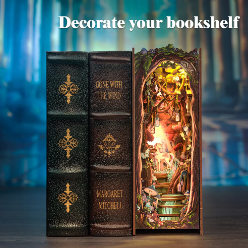 BOOK NOOK KIT - DIY - La Grâce de la Forêt - 89pc + Eclairage LED - Image 6