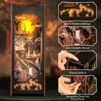 BOOK NOOK KIT - DIY - La Légende de Wukong - 89pc + Eclairage LED - Image 3