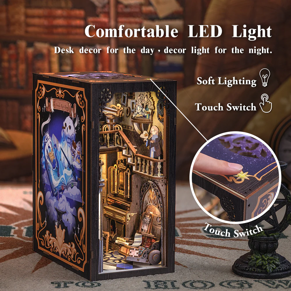 BOOK NOOK KIT - DIY - Salle Commune Nebula - 350pc + Eclairage LED - Image 3