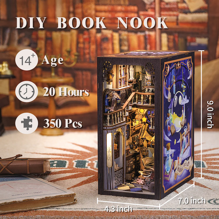BOOK NOOK KIT - DIY - Salle Commune Nebula - 350pc + Eclairage LED - Image 4