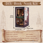 BOOK NOOK KIT - DIY - Agence du Détective Rose - 322pc + Eclairage LED - Image 6
