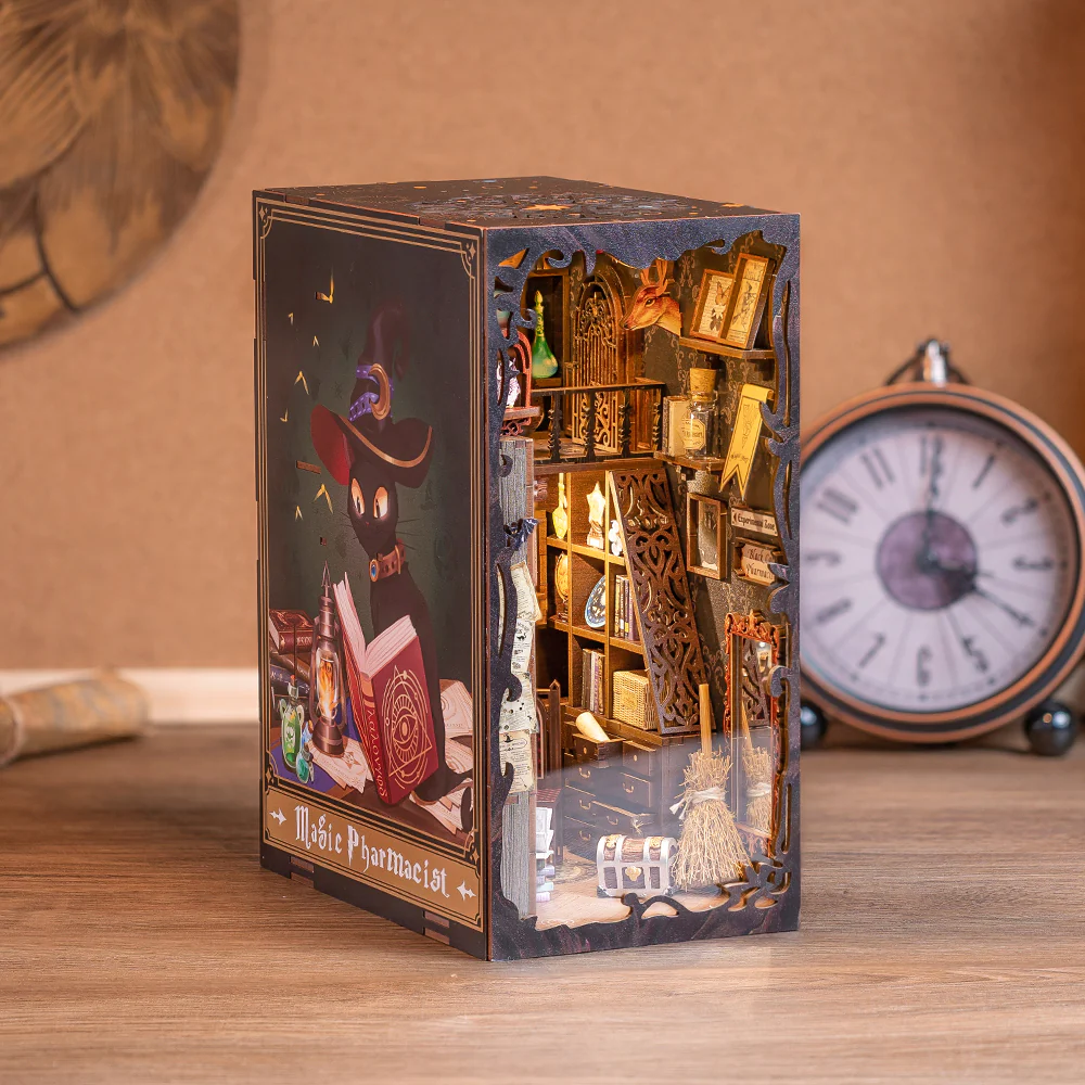 BOOK NOOK KIT - DIY - Pharmacien Magique - 282pc + Eclairage LED - Image 5