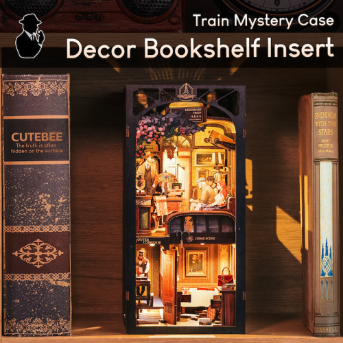 BOOK NOOK KIT - DIY - Le Train Mystère - 338pc + Eclairage LED - Image 3
