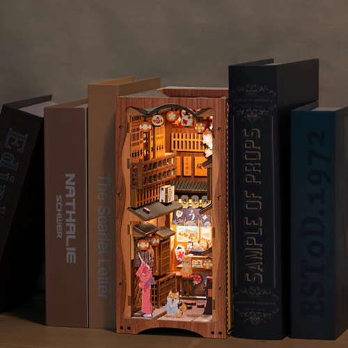 BOOK NOOK KIT - DIY - Sous l'Arbre de Sakura - 214pc + Eclairage LED - Article 1