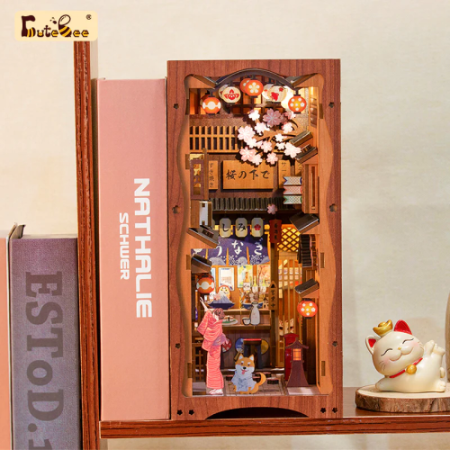 BOOK NOOK KIT - DIY - Sous l'Arbre de Sakura - 214pc + Eclairage LED - Article 3