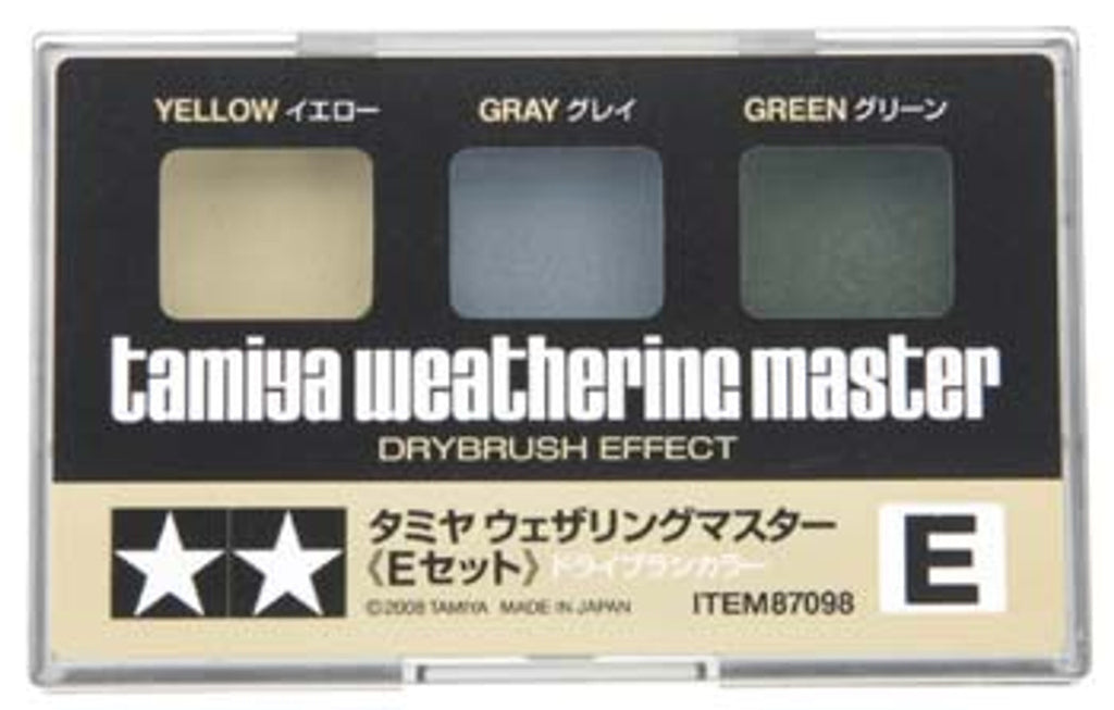 TAMIYA -  WEATHERING MASTER SET E (YELLOW/GRAY/GREEN)