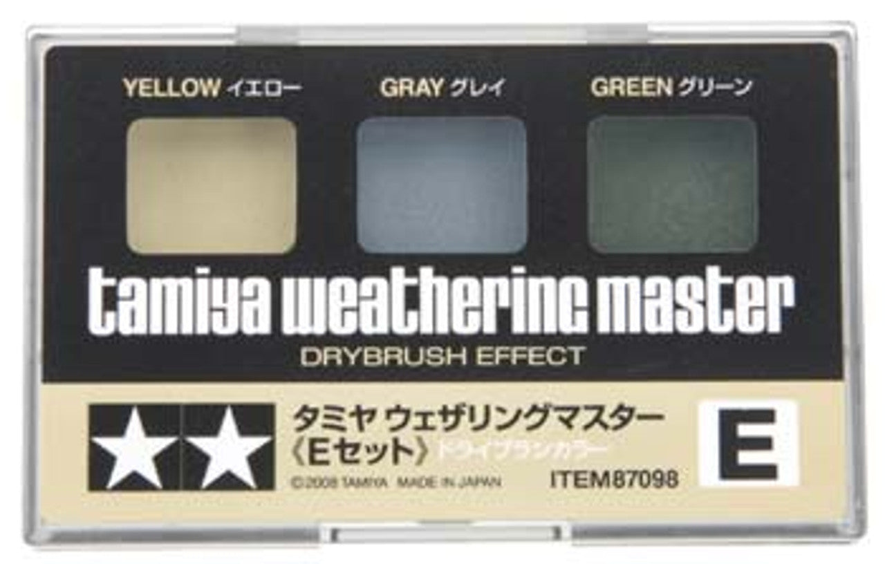 TAMIYA -  WEATHERING MASTER SET E (YELLOW/GRAY/GREEN)