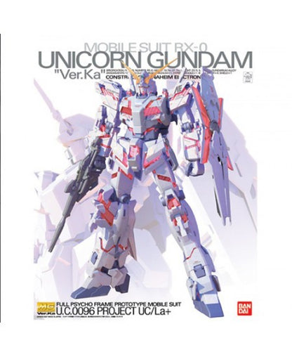 GUNDAM - MG 1/100 - RX-0 Unicorn Gundam Ver.Ka - Model Kit