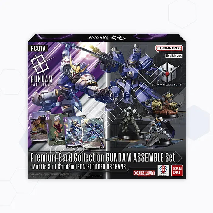 Gundam Card Game PC01A Premium Card Collection Assemble Set Iron Blooded Orphans box