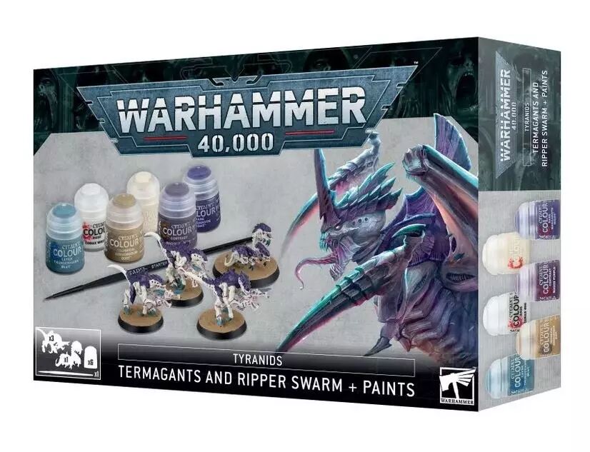 Warhammer 40K – Citadel Tyranids Termagants And Ripper Swarm Paint Set box