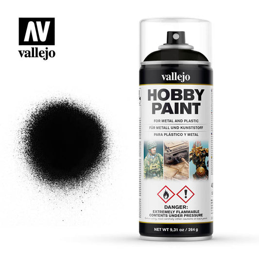 Aerosol Hobby Paint 400ml - Matte Black Acrylic