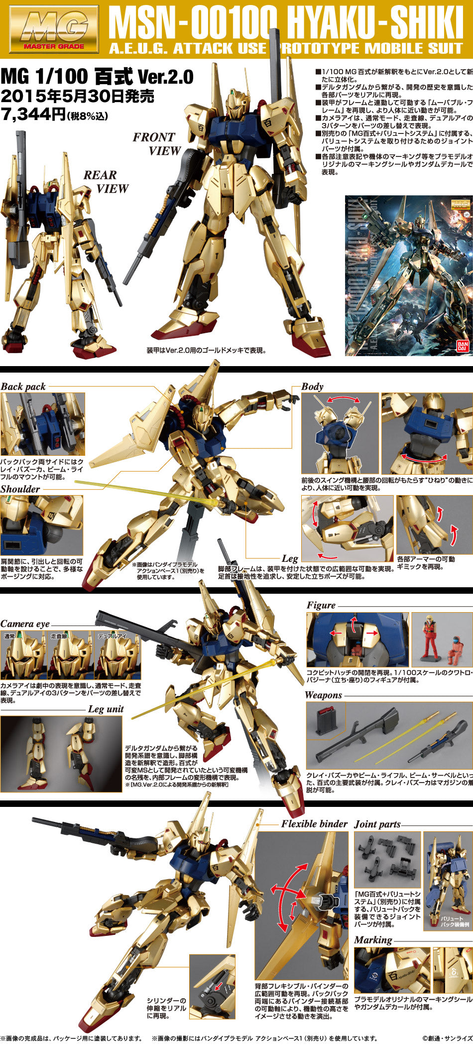 GUNDAM - MG 1/100 - Hyaku-shiki ver.2.0
