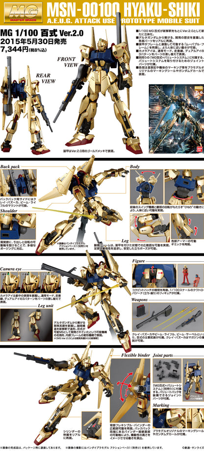 GUNDAM - MG 1/100 - Hyaku-shiki ver.2.0