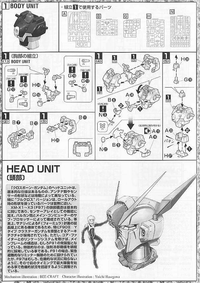 GUNDAM - MG 1/100 - Crossbone Full Cloth Gundam