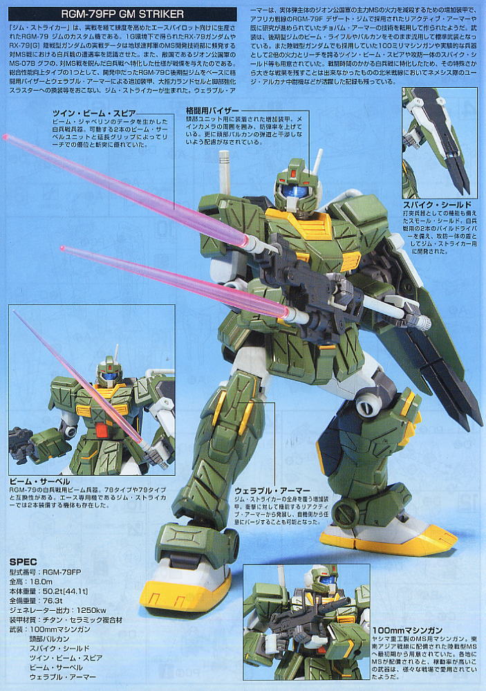 GUNDAM - HGUC 1/144 - RGM-79FP GM Striker