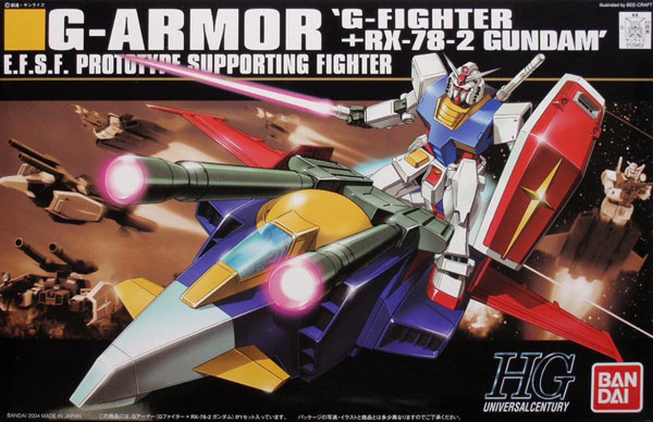GUNDAM - HGUC 1/144 - G-Armor G-Fighter + RX-78-2 Gundam