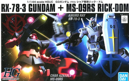 GUNDAM - HGUC 1/144 - RX-78-3 Gundam + MS-09RS  Rick Dom