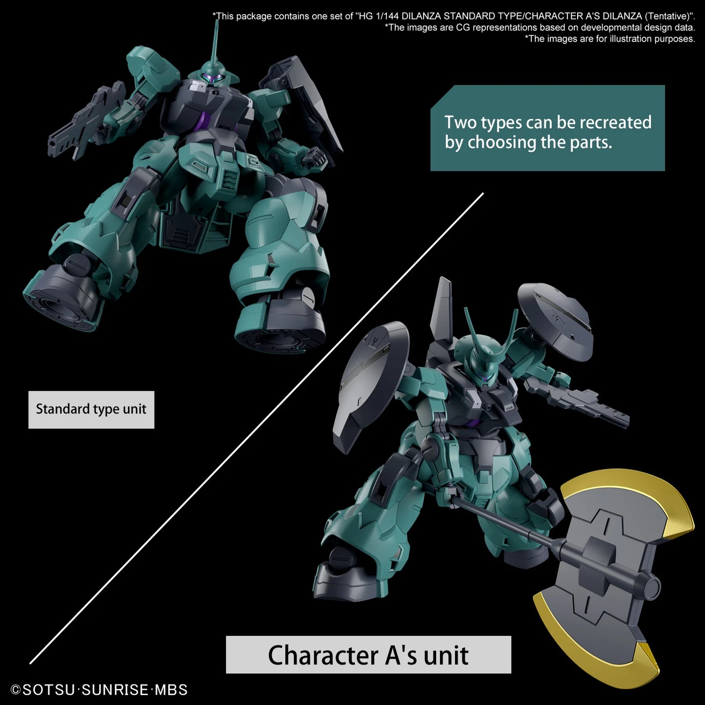 GUNDAM - HG 1/144 - Dilanza Standard Type/Lauda's Dilanza