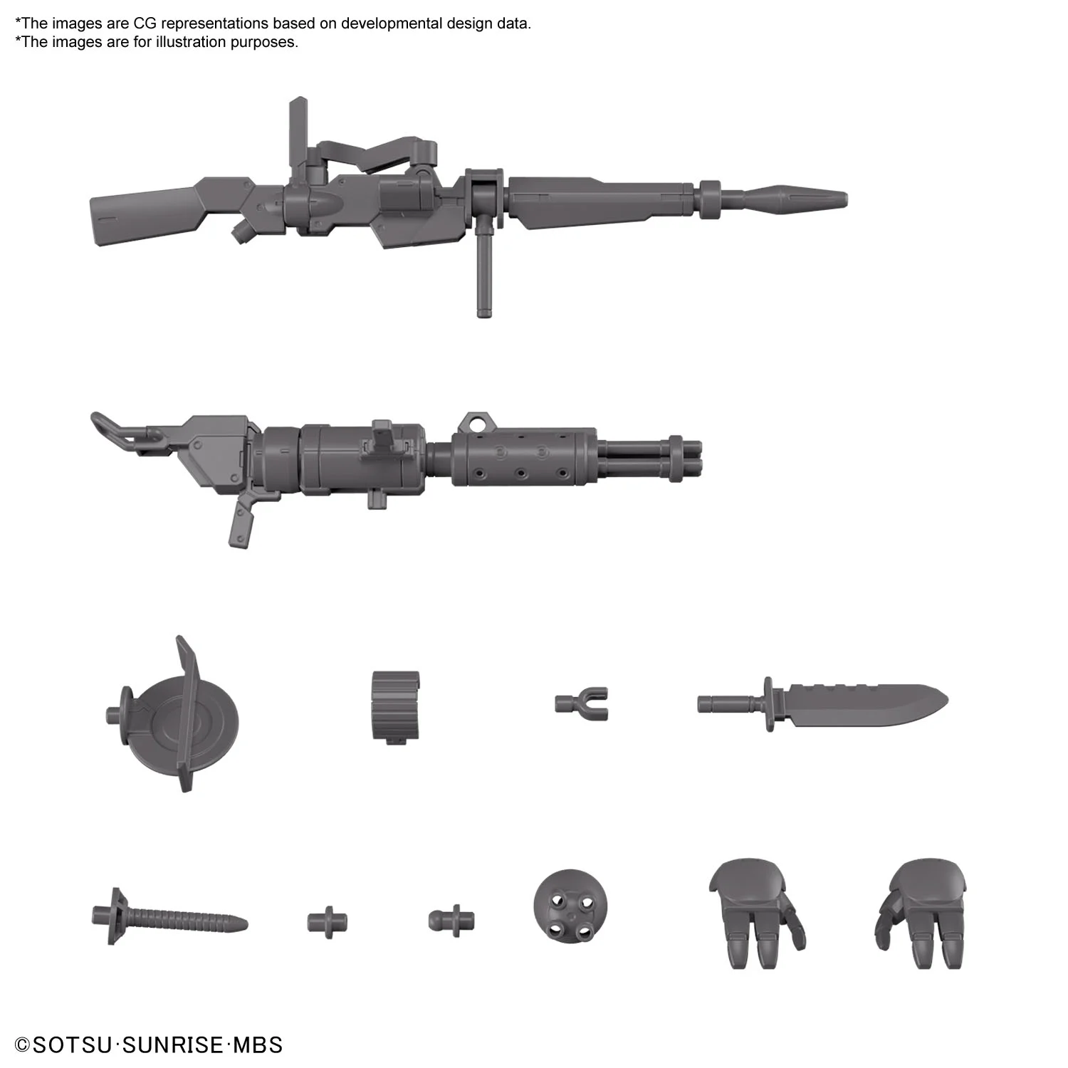 GUNDAM - HG 1/144 - Expansion Parts Set For Demi Trainer