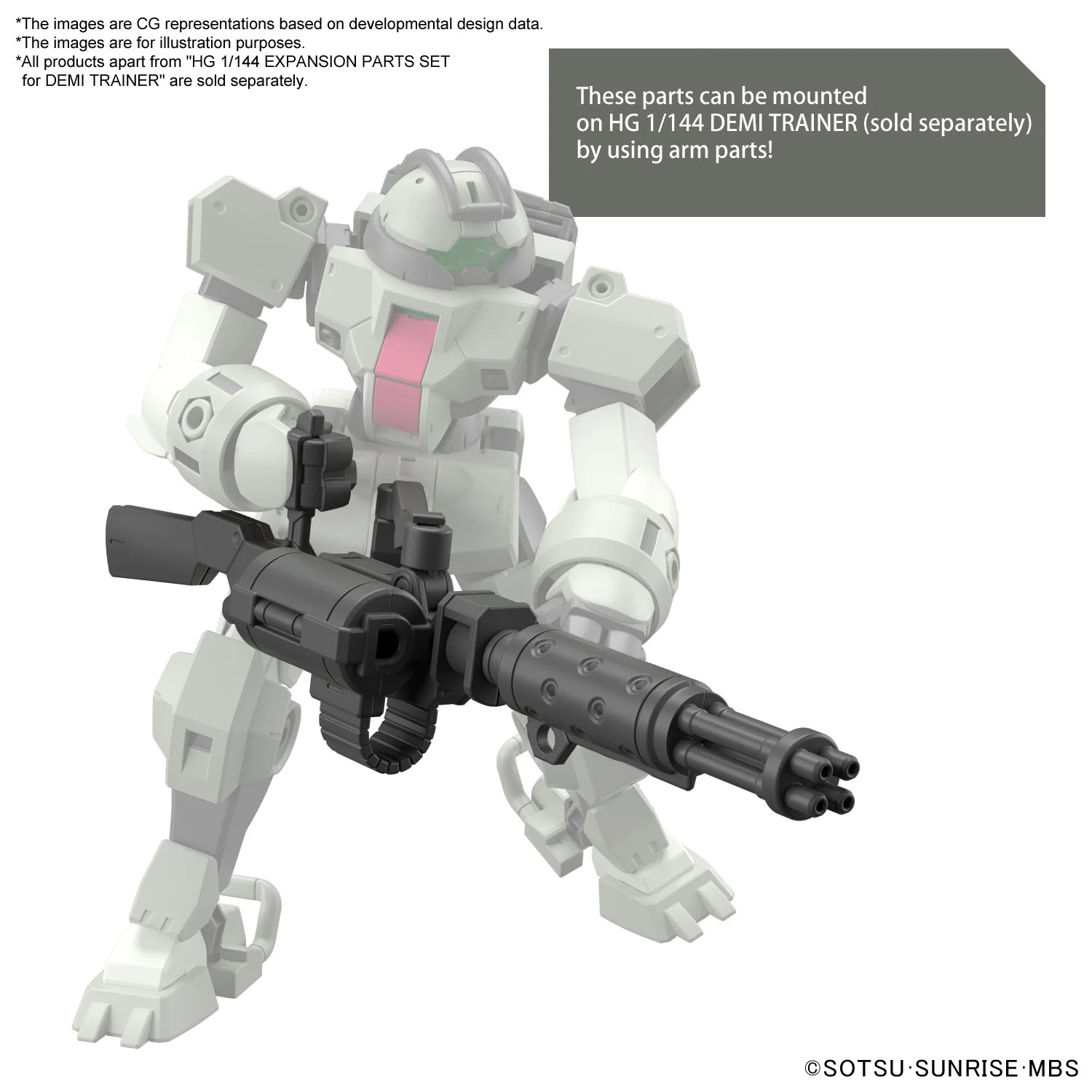 GUNDAM - HG 1/144 - Expansion Parts Set For Demi Trainer
