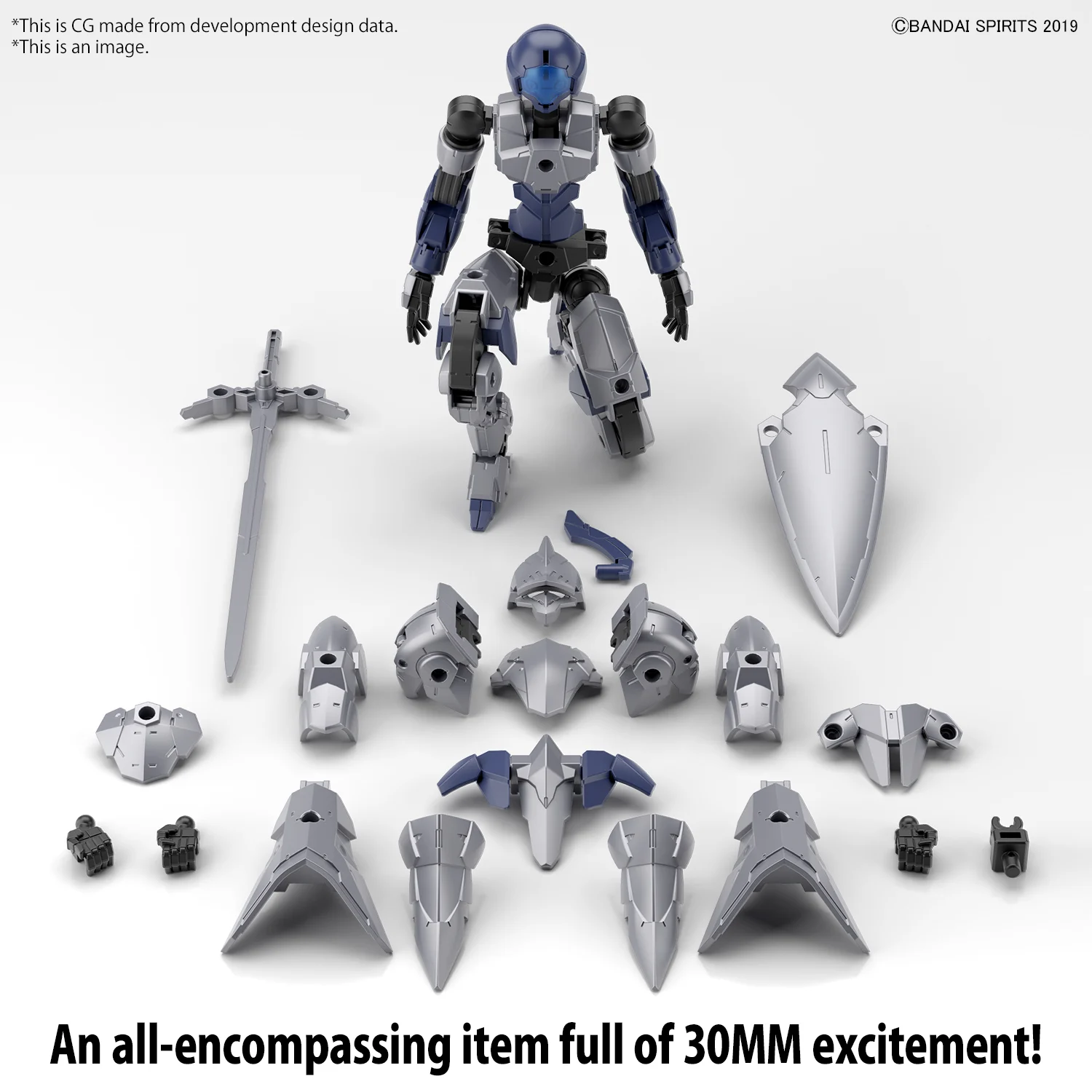 30MM - 1/144 - EXM-A9k Spinatio (Knight Type)